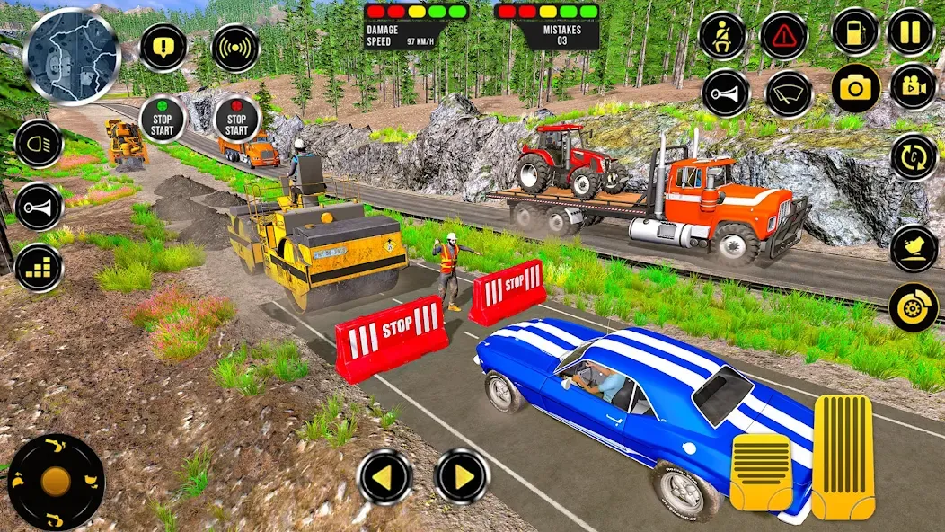 Construction Machine Real JCB [МОД: Деньги, Монеты и Меню MOD] Screenshot 4
