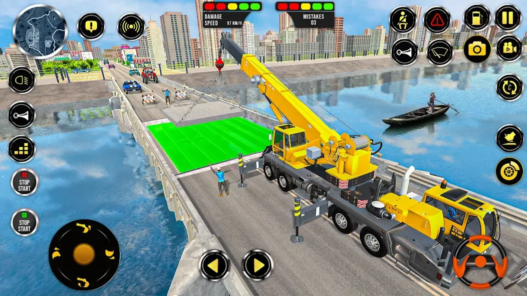 Construction Machine Real JCB [МОД: Деньги, Монеты и Меню MOD] Screenshot 5