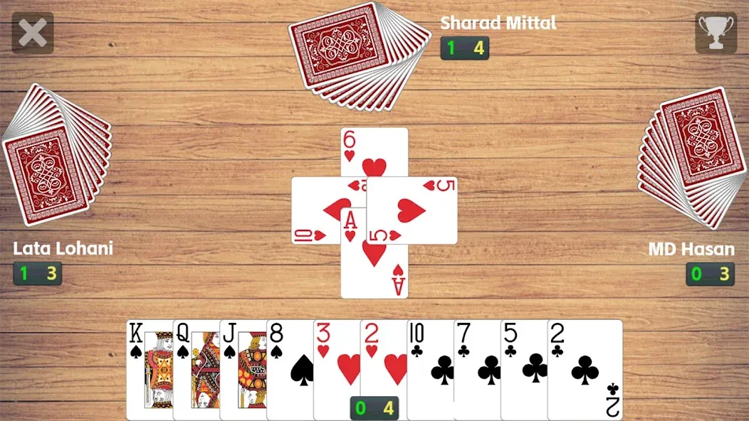 Callbreak League - Card Game (Колбрик Лига) [МОД: Меню, Бесконечные монеты и Открытые уровни] Screenshot 1
