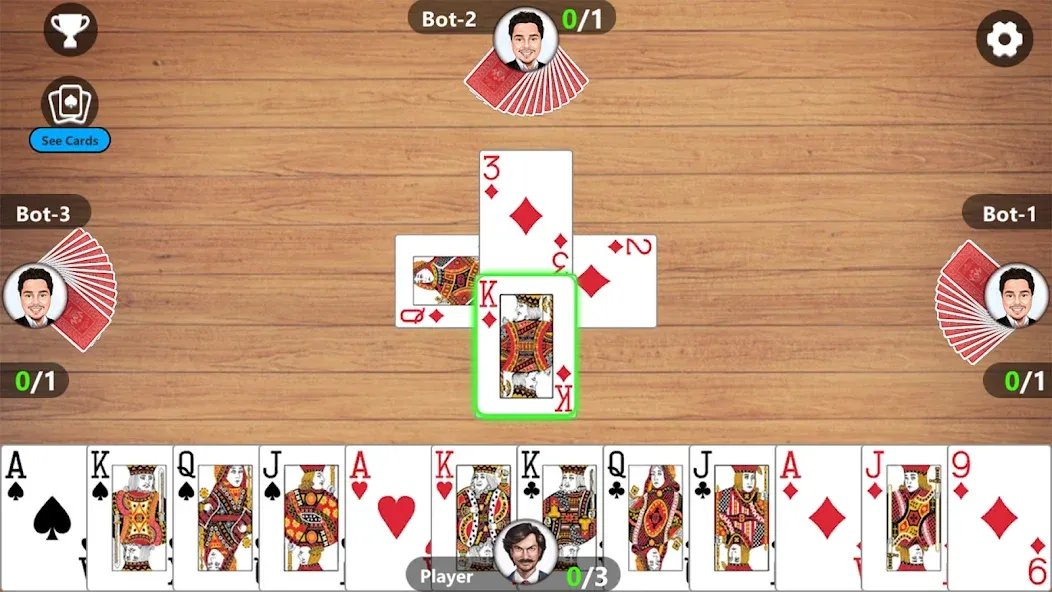 Callbreak Master 3 - Card Game [МОД: Деньги, Монеты и Меню MOD] Screenshot 2