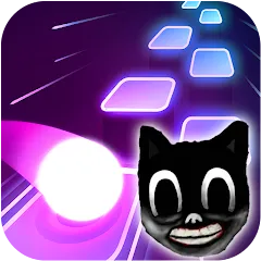 Скачать Cartoon cat - Hop tiles rush (Картун кэт) [МОД: Деньги, Монеты и Меню MOD] | Взлом Cartoon cat - Hop tiles rush на Андроид