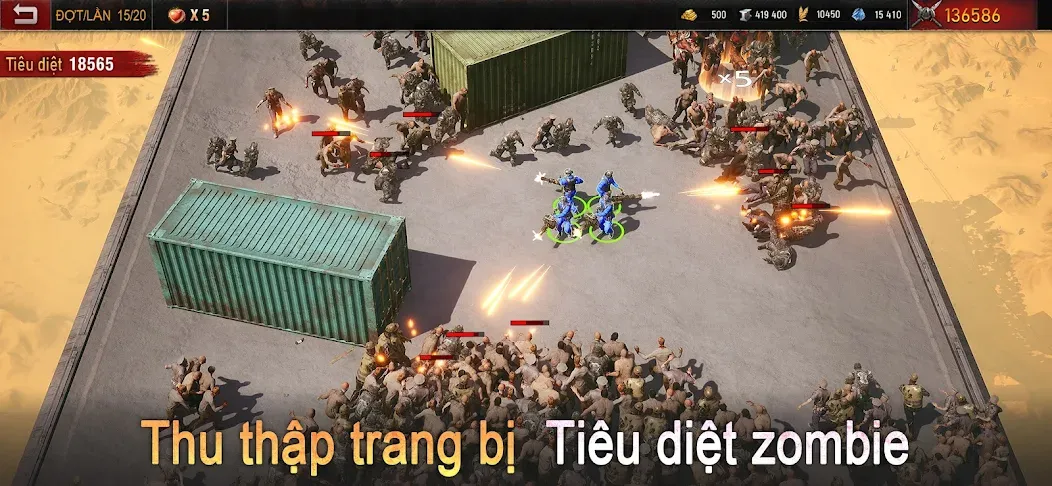 Binh Đoàn Z [МОД: Много монет, Открытые уровни и Мега MOD] Screenshot 1