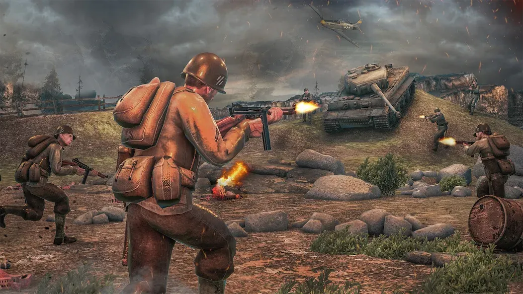 Medal of War – WW2 Games 2024 [МОД: Много денег, Монет и Все открыто] Screenshot 1