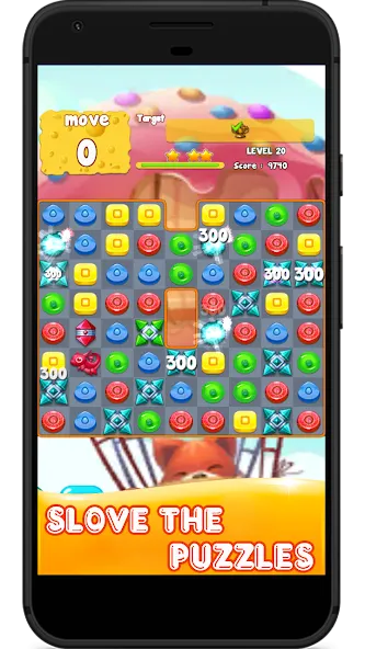 Candy 2024-Candy Match 3 Game (Кэнди 2023) [МОД: Меню, Бесконечные монеты и Открытые уровни] Screenshot 3