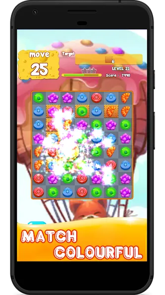 Candy 2024-Candy Match 3 Game (Кэнди 2023) [МОД: Меню, Бесконечные монеты и Открытые уровни] Screenshot 4
