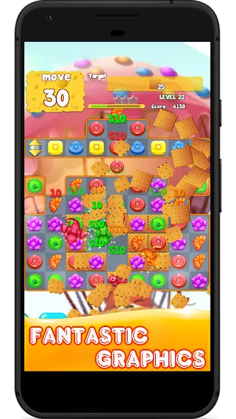Candy 2024-Candy Match 3 Game (Кэнди 2023) [МОД: Меню, Бесконечные монеты и Открытые уровни] Screenshot 5