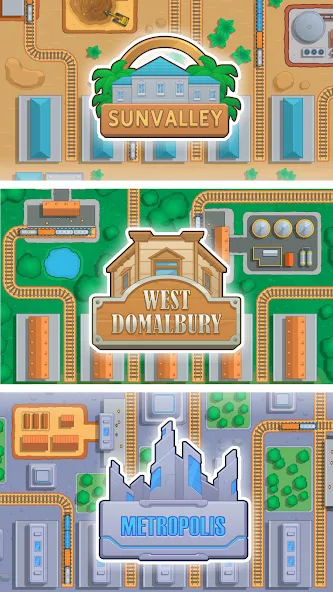 Train. Station. Railroad. (Трейн Кликер) [MOD: Меню/Много денег] - Скриншот 3