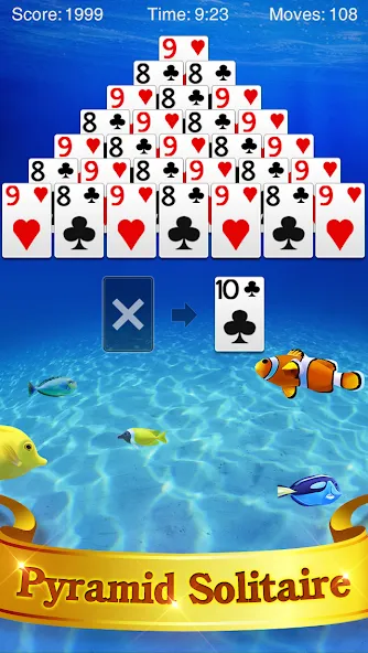 Pyramid Solitaire [МОД: Много монет, Открытые уровни и Мега MOD] Screenshot 1