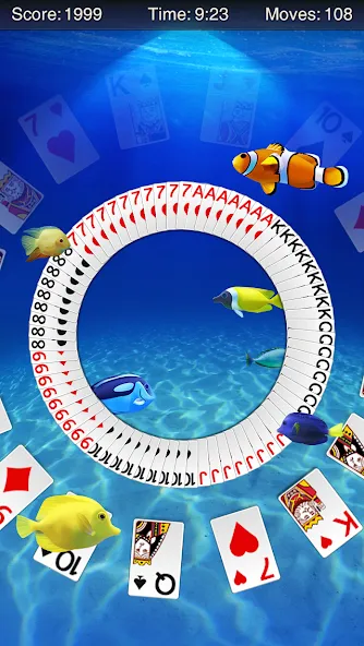 Spider Solitaire [МОД: Деньги, Монеты и Меню MOD] Screenshot 3