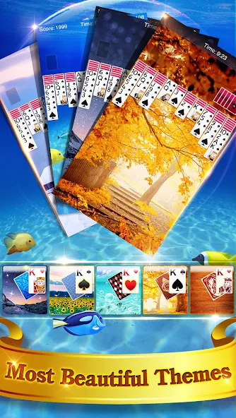 Spider Solitaire [МОД: Деньги, Монеты и Меню MOD] Screenshot 4