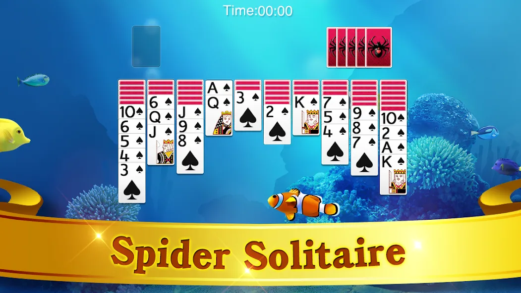 Spider Solitaire [МОД: Деньги, Монеты и Меню MOD] Screenshot 5