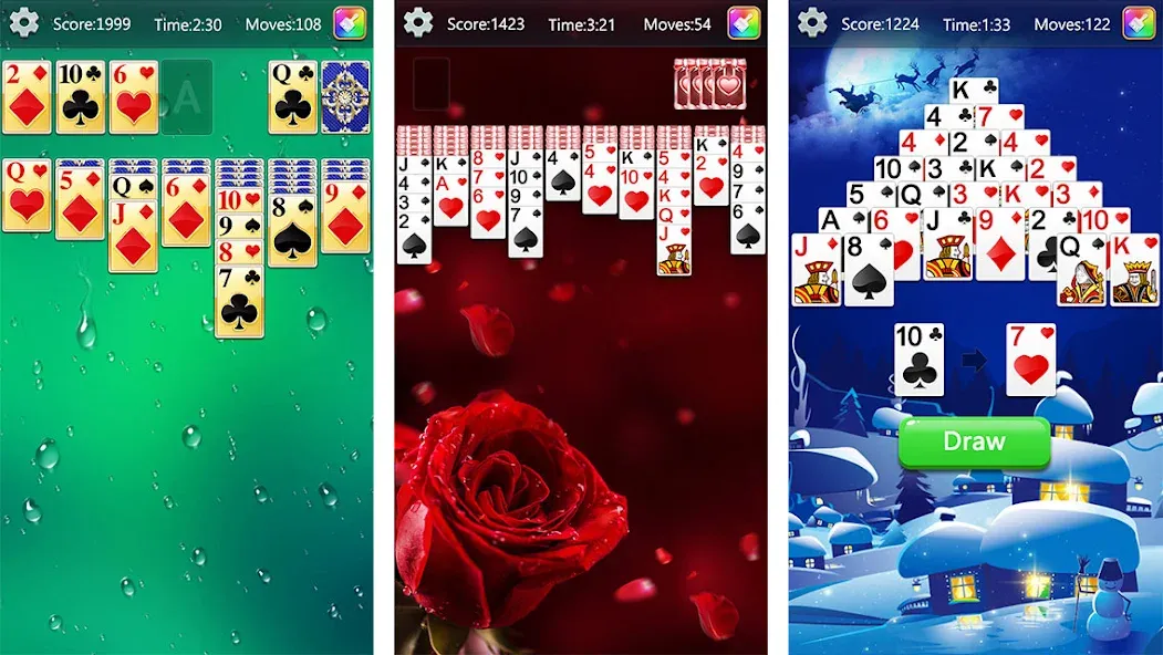 Solitaire Collection Fun (Солитер Коллекция Фан) [MOD: Mega Mod/Меню] - Скриншот 1
