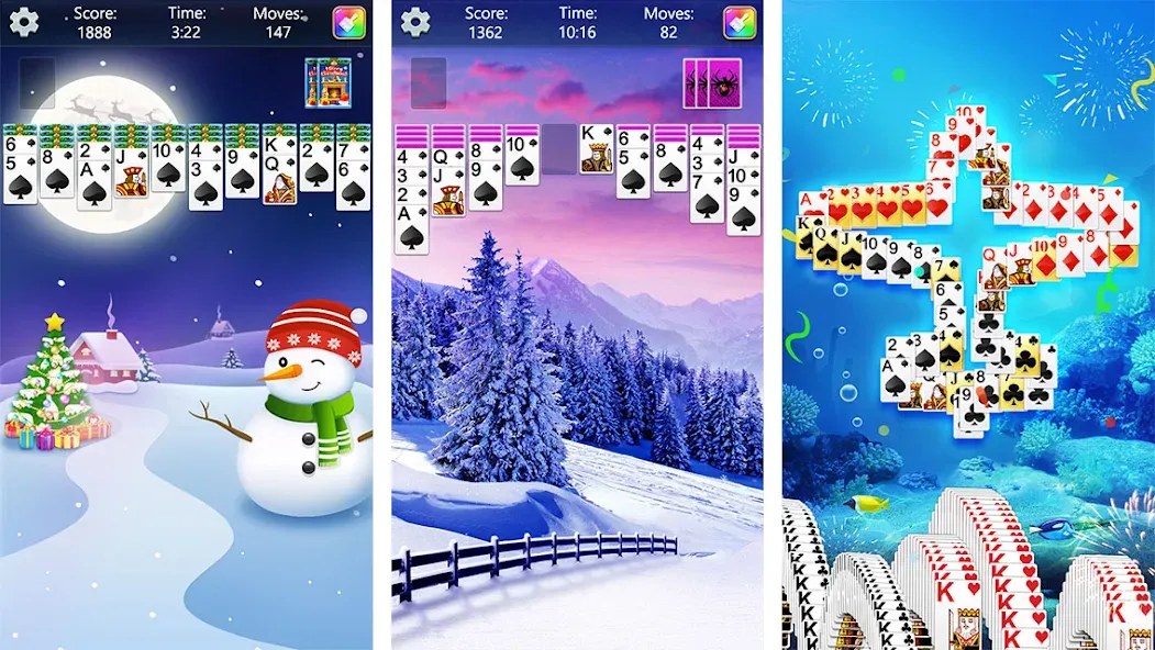 Spider Solitaire Fun (Спайдер Солитер Фан) [МОД: Деньги, Монеты и Меню MOD] Screenshot 2