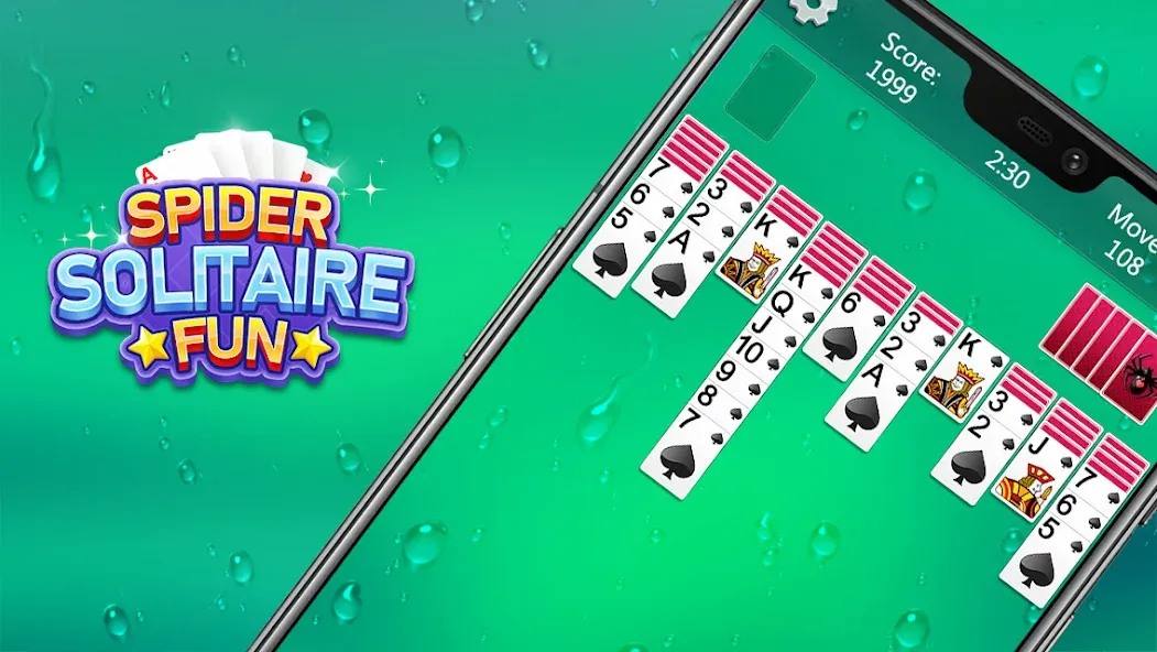 Spider Solitaire Fun (Спайдер Солитер Фан) [МОД: Деньги, Монеты и Меню MOD] Screenshot 3