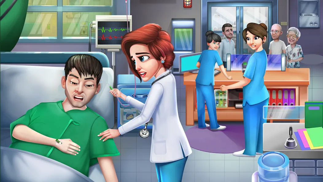 Doctor Hospital Games Offline [МОД: Все открыто, Дополнительные деньги и Меню MOD] Screenshot 1