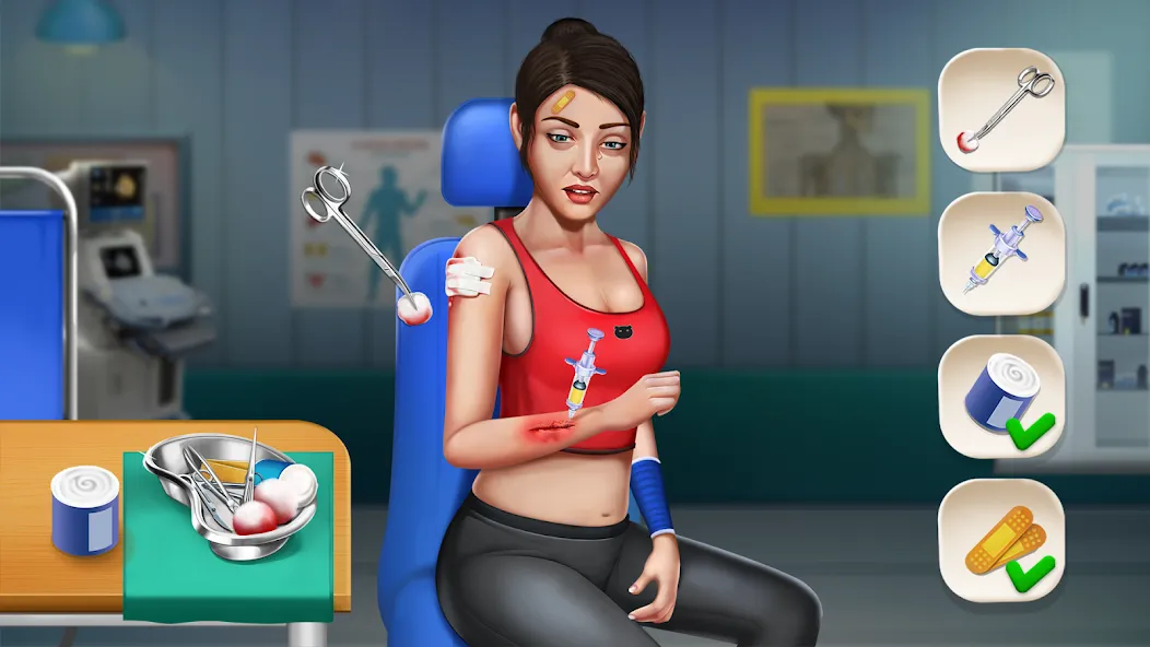 Doctor Hospital Games Offline [МОД: Все открыто, Дополнительные деньги и Меню MOD] Screenshot 3