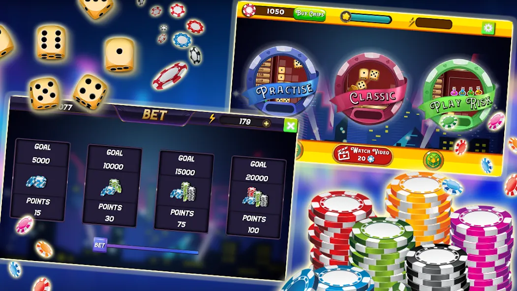 Farkle - Dice Game (Фаркл) [МОД: Все открыто, Дополнительные деньги и Меню MOD] Screenshot 4