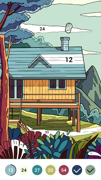 Casual Color - Color by Number [МОД: Меню, Бесконечные монеты и Открытые уровни] Screenshot 3