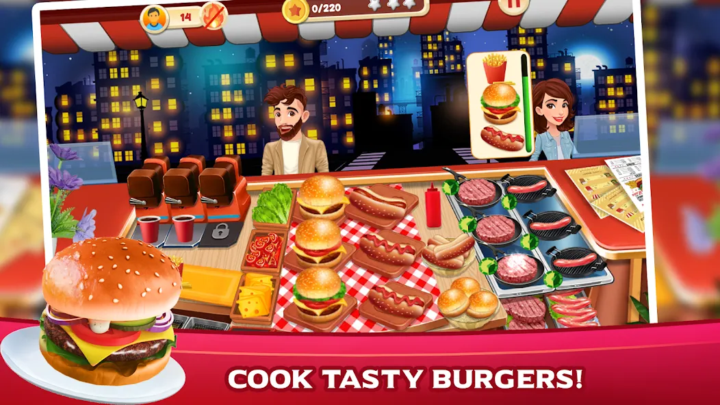 Cooking Mastery: Kitchen games [МОД: Все открыто, Дополнительные деньги и Меню MOD] Screenshot 1