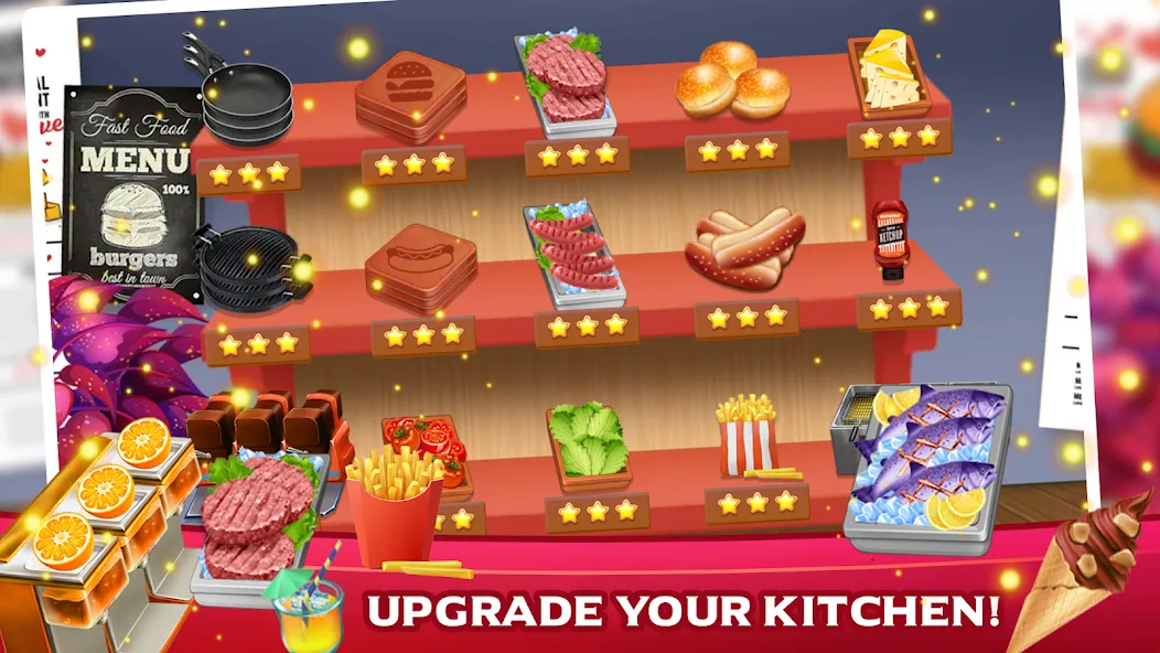 Cooking Mastery: Kitchen games [МОД: Все открыто, Дополнительные деньги и Меню MOD] Screenshot 4