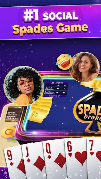 VIP Spades - Online Card Game (ВИП Спейдс) [МОД: Много монет, Открытые уровни и Мега MOD] Screenshot 2