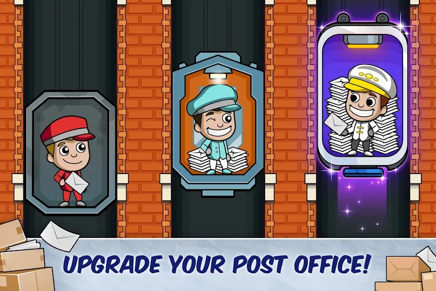 Idle Mail Tycoon (Айдл Мейл Тайкун) [МОД: Много монет, Открытые уровни и Мега MOD] Screenshot 4