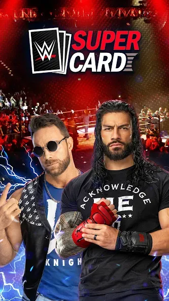 WWE SuperCard - Battle Cards (ВВЕ СуперКард) [МОД: Меню, Бесконечные монеты и Открытые уровни] Screenshot 1
