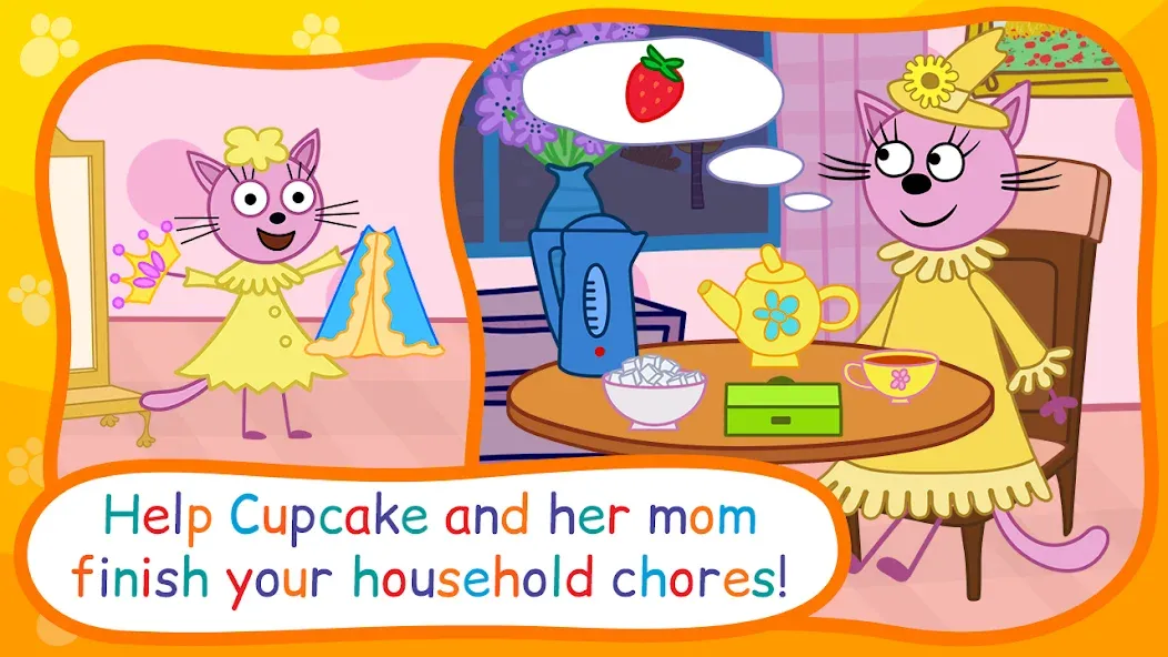 Kid-E-Cats: Bedtime Stories [МОД: Бесконечные деньги, Монеты и Мега MOD] Screenshot 3