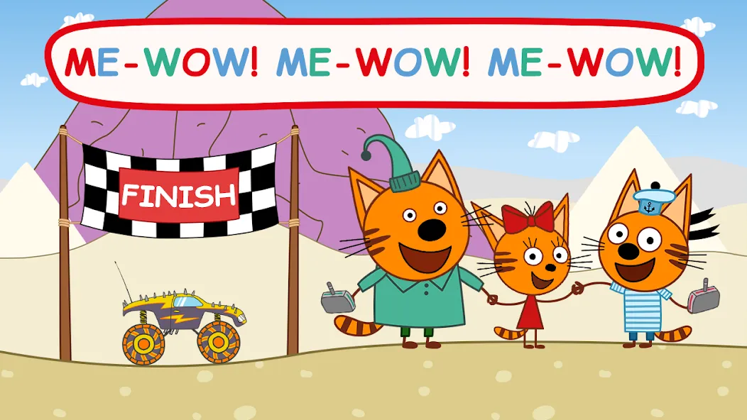 Kid-E-Cats: Kids Monster Truck [МОД: Меню, Бесконечные монеты и Открытые уровни] Screenshot 4