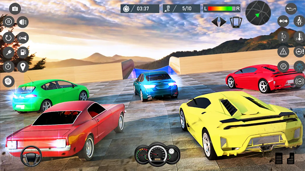Water Slide Car Race games (Ватер Слайд Кар Рейс игры) [МОД: Бесконечные деньги, Монеты и Мега MOD] Screenshot 3