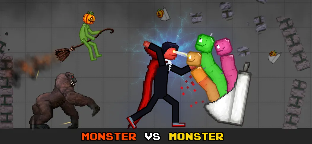 Battle Sandbox (Батл Плейграунд) [МОД: Меню, Бесконечные монеты и Открытые уровни] Screenshot 1