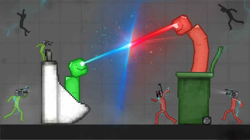 Battle Sandbox (Батл Плейграунд) [МОД: Меню, Бесконечные монеты и Открытые уровни] Screenshot 2