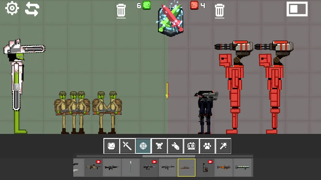 Battle Sandbox (Батл Плейграунд) [МОД: Меню, Бесконечные монеты и Открытые уровни] Screenshot 3