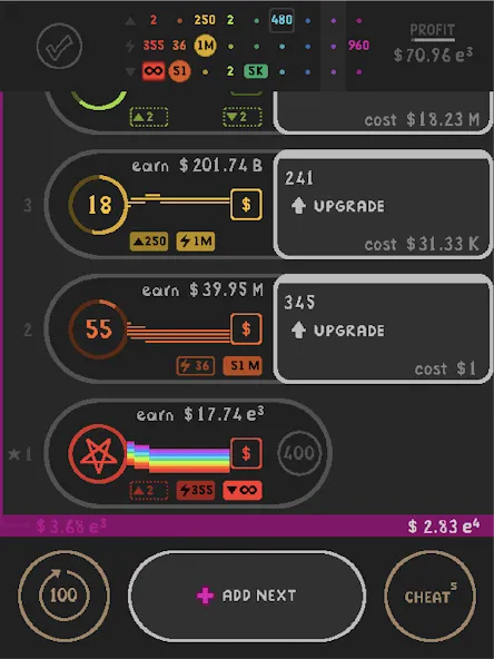 Idle Game 1 (Айдл Гейм 1) [МОД: Деньги, Монеты и Меню MOD] Screenshot 5