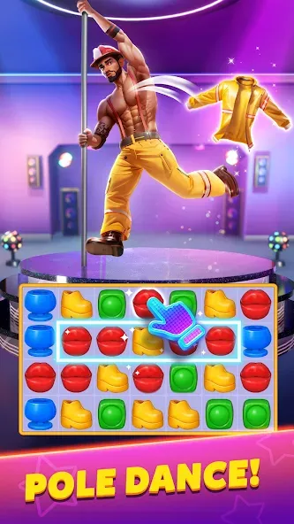 Party Match (Диско матч) [МОД: Бесконечные деньги, Монеты и Мега MOD] Screenshot 2