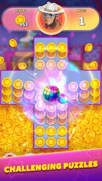 Party Match (Диско матч) [МОД: Бесконечные деньги, Монеты и Мега MOD] Screenshot 5