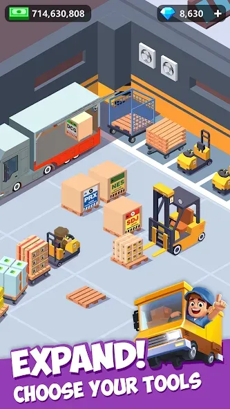 Idle Courier (Айдл Курьер) [МОД: Деньги, Монеты и Меню MOD] Screenshot 5