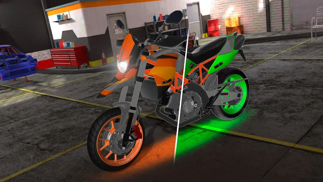 Motorcycle Real Simulator (Мотоцикл Реальный Симулятор) [МОД: Деньги, Монеты и Меню MOD] Screenshot 2