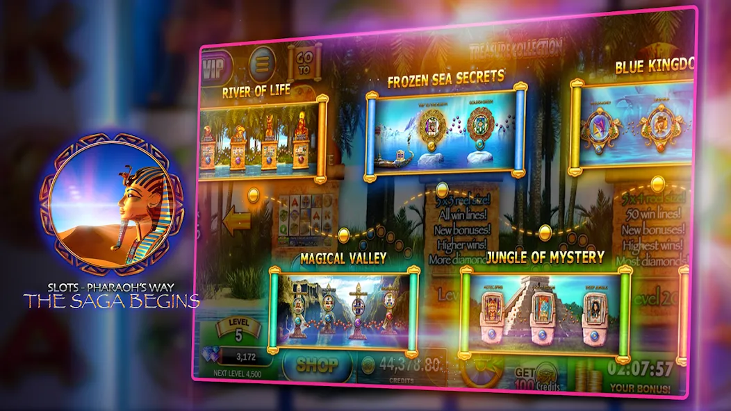 Slots - Pharaoh's Way Casino (Слоты) [МОД: Много монет, Открытые уровни и Мега MOD] Screenshot 5