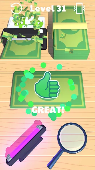 Money Buster (Мани Бастер) [МОД: Меню, Бесконечные монеты и Открытые уровни] Screenshot 3