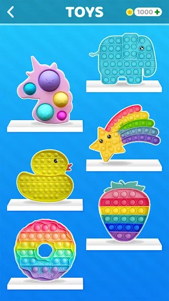 Pop it: Puppet Antistress Game (Поп ит) [МОД: Меню, Бесконечные монеты и Открытые уровни] Screenshot 2