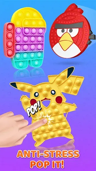 Pop it: Puppet Antistress Game (Поп ит) [МОД: Меню, Бесконечные монеты и Открытые уровни] Screenshot 5