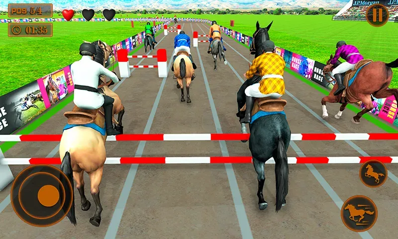 Mounted Horse Racing Games [МОД: Все открыто, Дополнительные деньги и Меню MOD] Screenshot 1