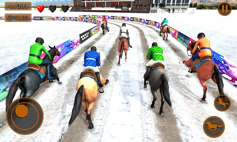 Mounted Horse Racing Games [МОД: Все открыто, Дополнительные деньги и Меню MOD] Screenshot 3