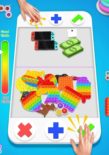 fidget trading: trade toys 3D (фиджет трейдинг) [МОД: Все открыто, Дополнительные деньги и Меню MOD] Screenshot 1