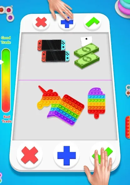 fidget trading: trade toys 3D (фиджет трейдинг) [МОД: Все открыто, Дополнительные деньги и Меню MOD] Screenshot 3