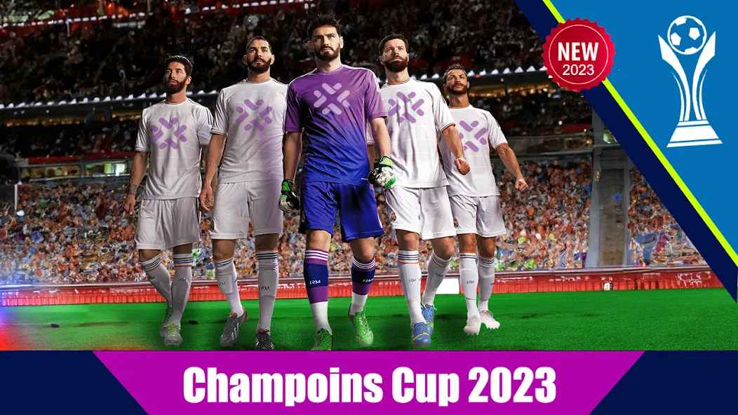 Football World Soccer Cup 2023 (Футбольный мировой ударник футбол) [МОД: Меню, Бесконечные монеты и Открытые уровни] Screenshot 1