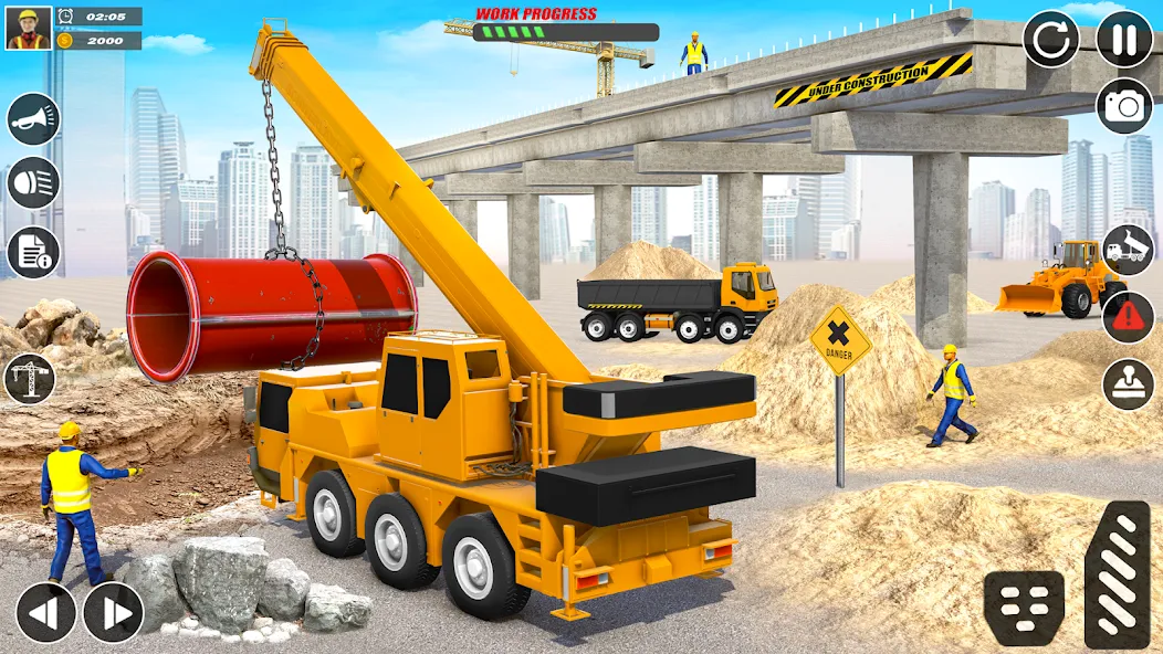City Builder Construction Sim (Сити Билдер Констракшн Сим) [МОД: Меню, Бесконечные монеты и Открытые уровни] Screenshot 3