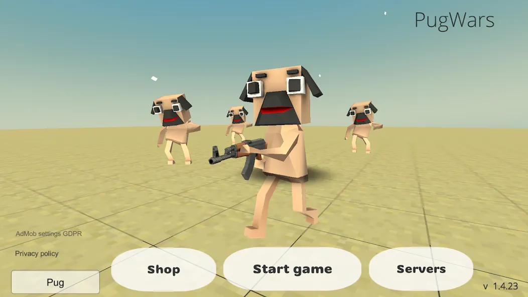 PugWars (Пагварс) [МОД: Деньги, Монеты и Меню MOD] Screenshot 4