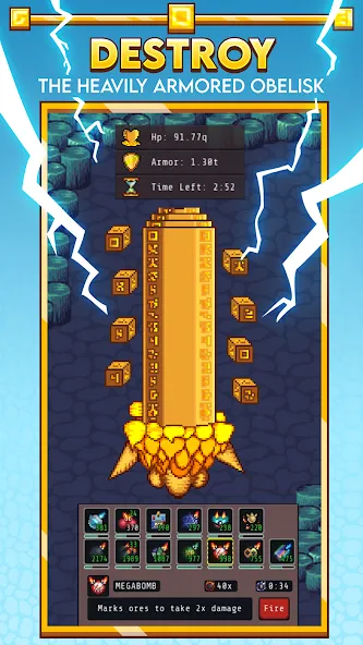 Idle Obelisk Miner (Айдл Обелиск Майнер) [МОД: Много монет, Открытые уровни и Мега MOD] Screenshot 4